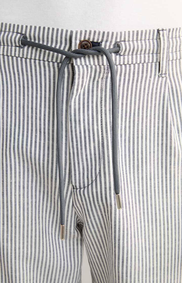 Joop Leinenmix-Shorts Ruby in Navy gestreift Nur noch ein Tag übrig