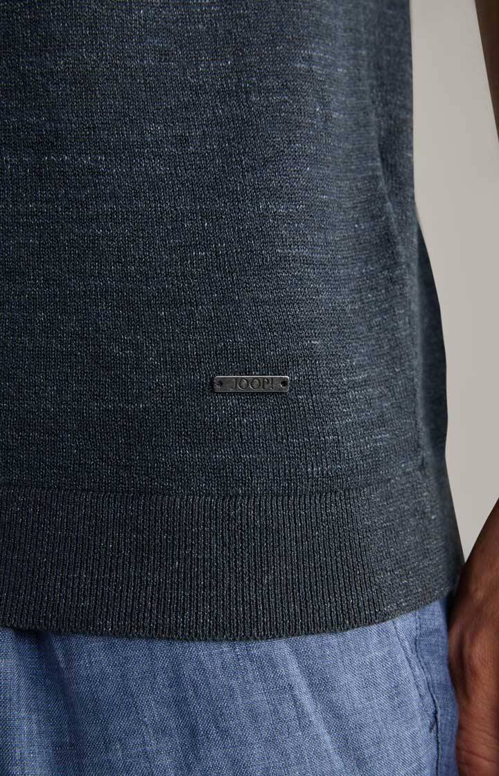 Joop Leinenmix-Poloshirt Malioso in Navy Fabrikladen
