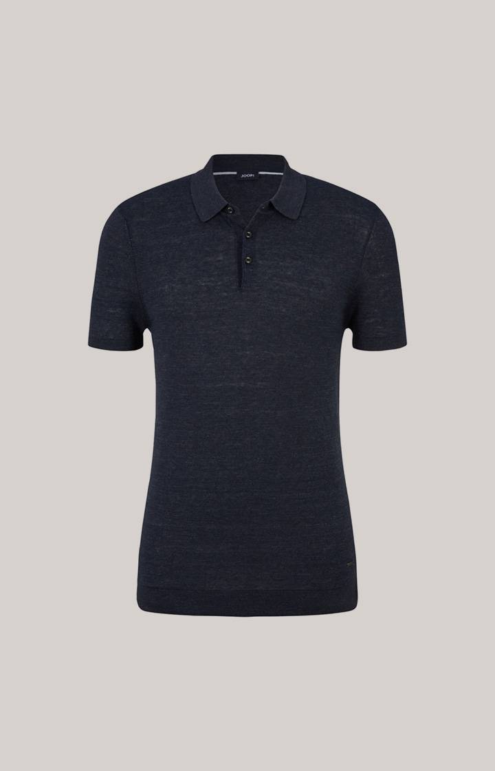 Joop Leinenmix-Poloshirt Malioso in Navy Fabrikladen