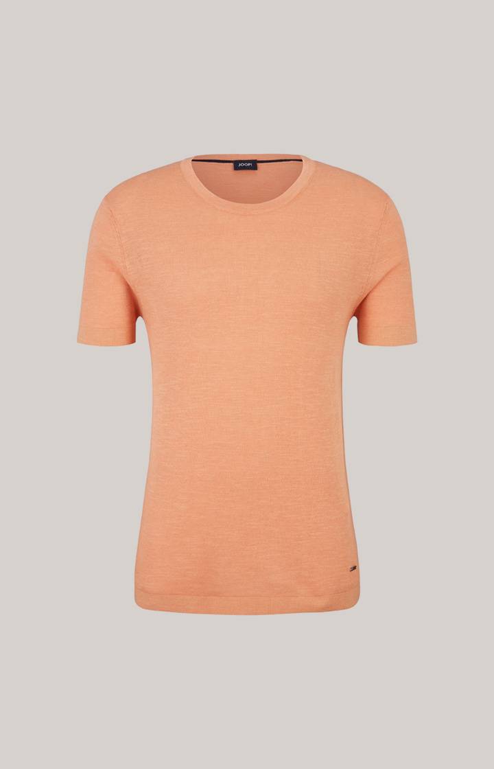Joop Leinenmix-T-Shirt Maroso in Orange Im Verkauf