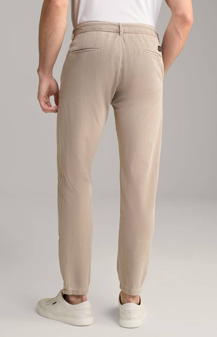 Joop Leinen-Mix Chino Maxton in Beige Auslauf