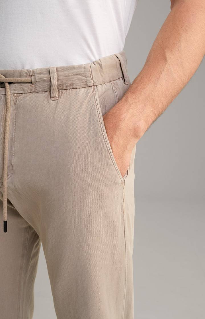Joop Leinen-Mix Chino Maxton in Beige Auslauf