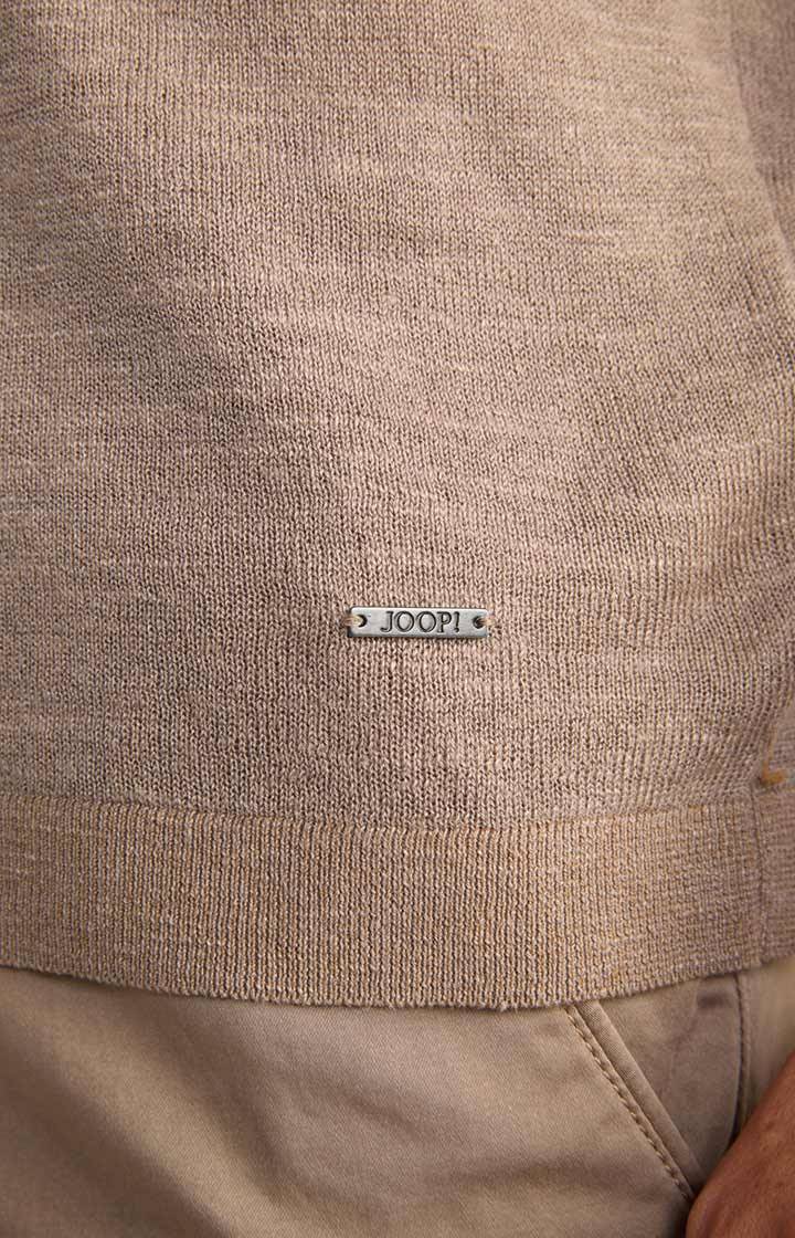 Joop Leinenmix-T-Shirt Maroso in Braun Fabrikverkauf