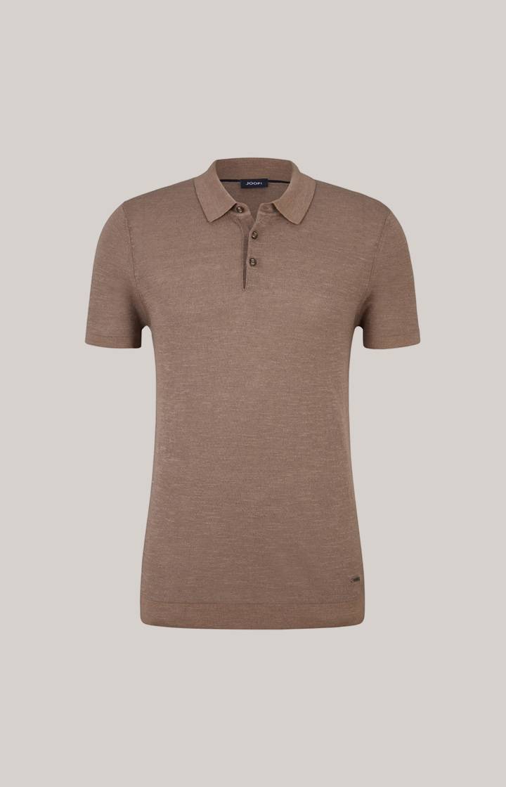 Joop Leinenmix-Poloshirt Malioso in Braun Meist gekauft