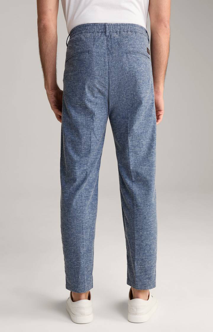 Joop Leinenmix-Chino Lead in Blau meliert Kostenloser Versand