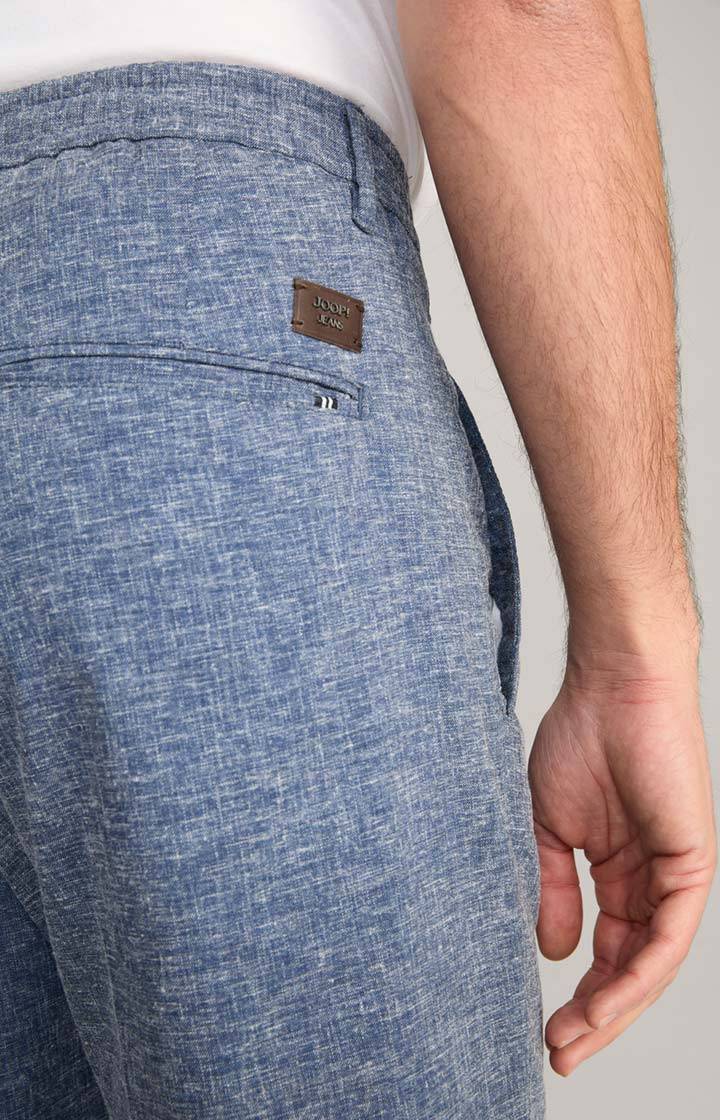 Joop Leinenmix-Chino Lead in Blau meliert Kostenloser Versand