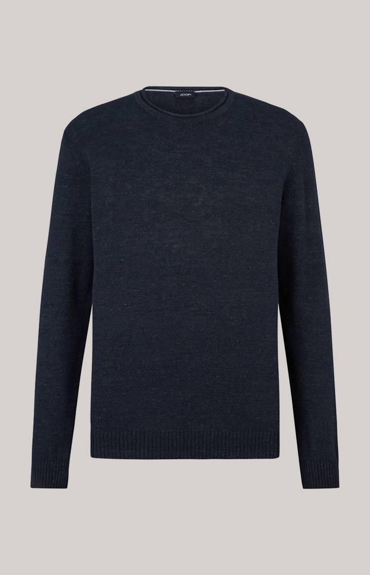 Joop Leinenmix-Pullover Mendor in Navy Fabrik Onlineshop