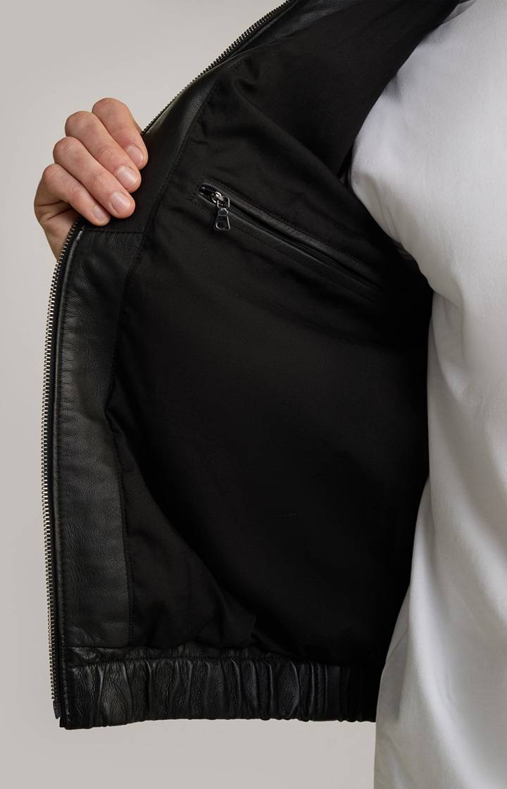 Joop Lederjacke Rock in Schwarz Sonderangebot