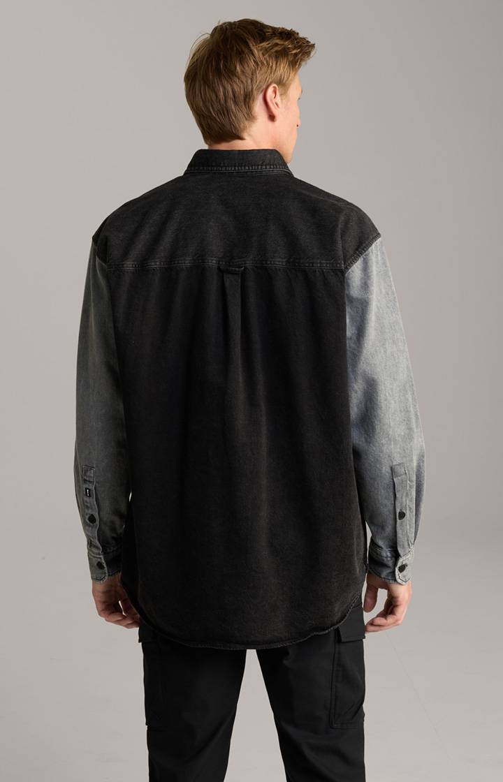 Joop Jeans-Hemd Hawes in Schwarz/Blau Günstig kaufen