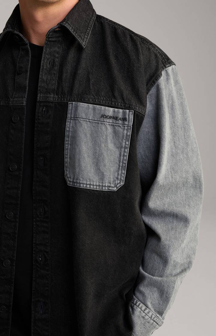 Joop Jeans-Hemd Hawes in Schwarz/Blau Günstig kaufen