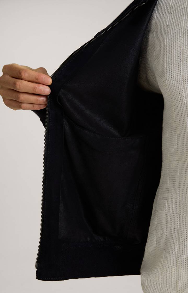 Joop Ziegenvelours-Lederjacke Pios in Navy Bis zu 50% Rabatt