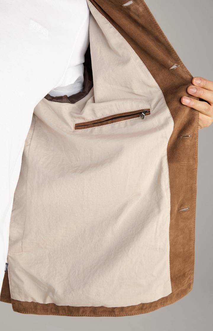 Joop Velours-Lederjacke Zag in Braun Bis zu 55% Rabatt