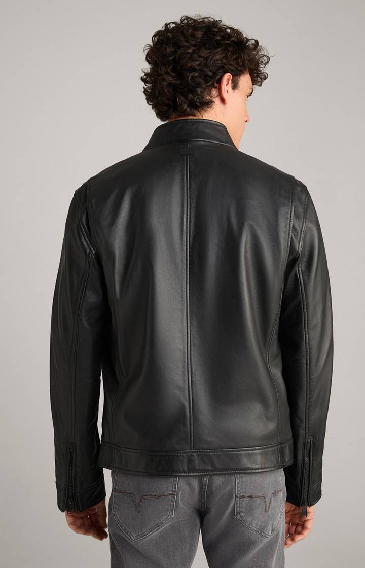 Joop Lederjacke Lif in Schwarz zollfrei