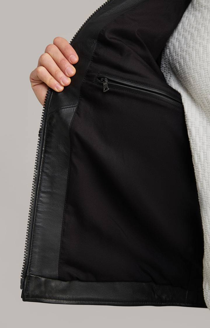 Joop Lederjacke Lif in Schwarz zollfrei
