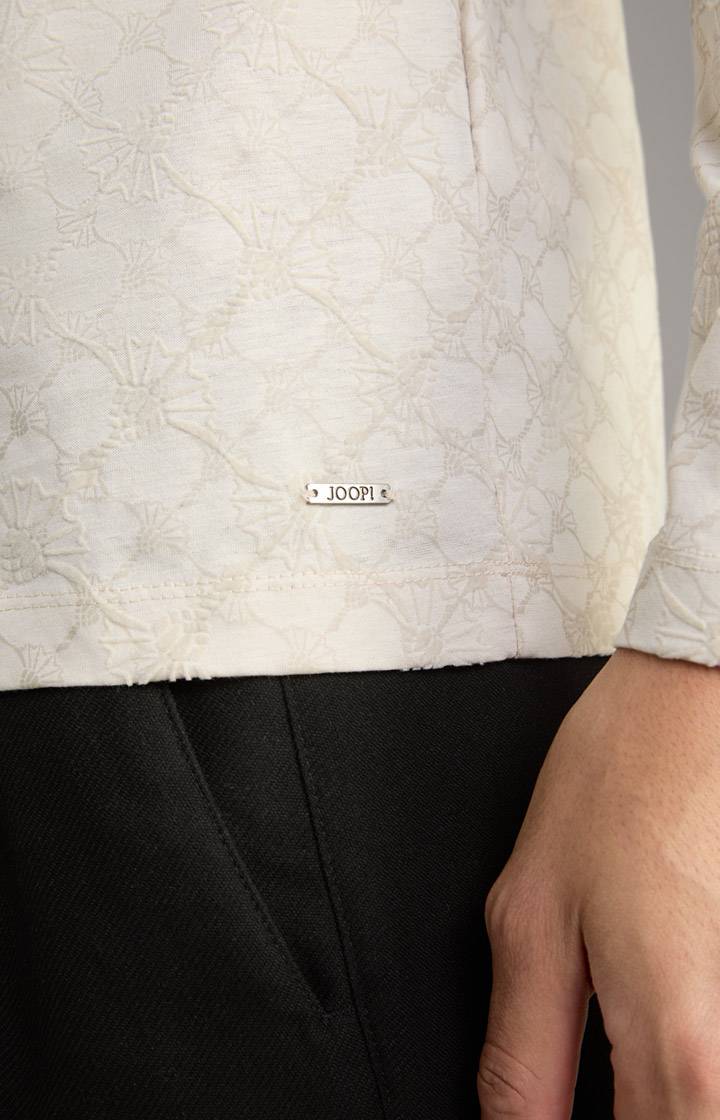 Joop Langarm-Poloshirt Pasquale in Hellbeige Zeitlich begrenztes Angebot