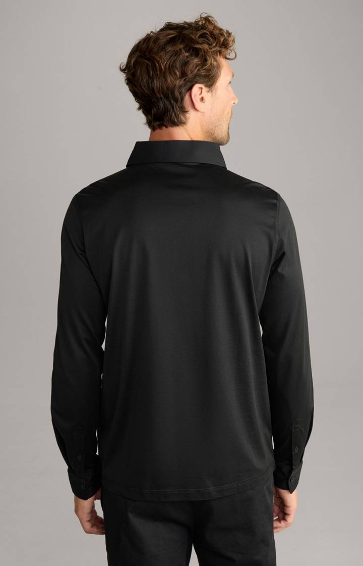 Joop Langarm-Poloshirt Baldwin in Schwarz Exklusive Angebote