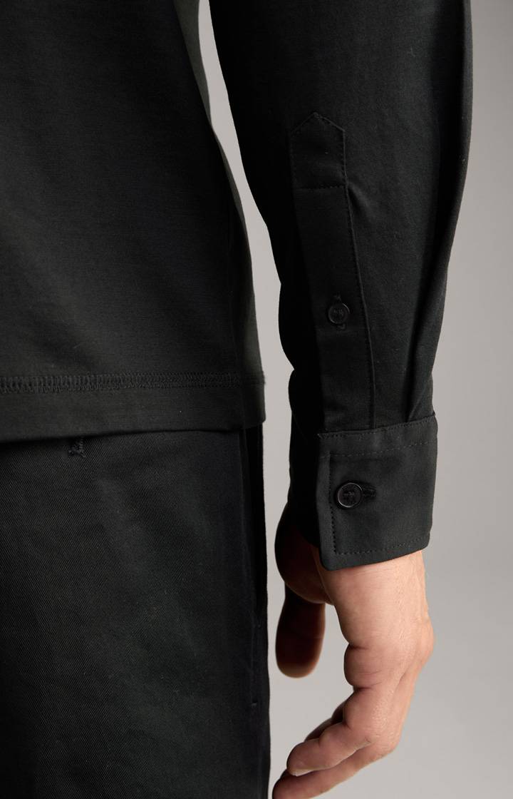 Joop Langarm-Poloshirt Baldwin in Schwarz Exklusive Angebote