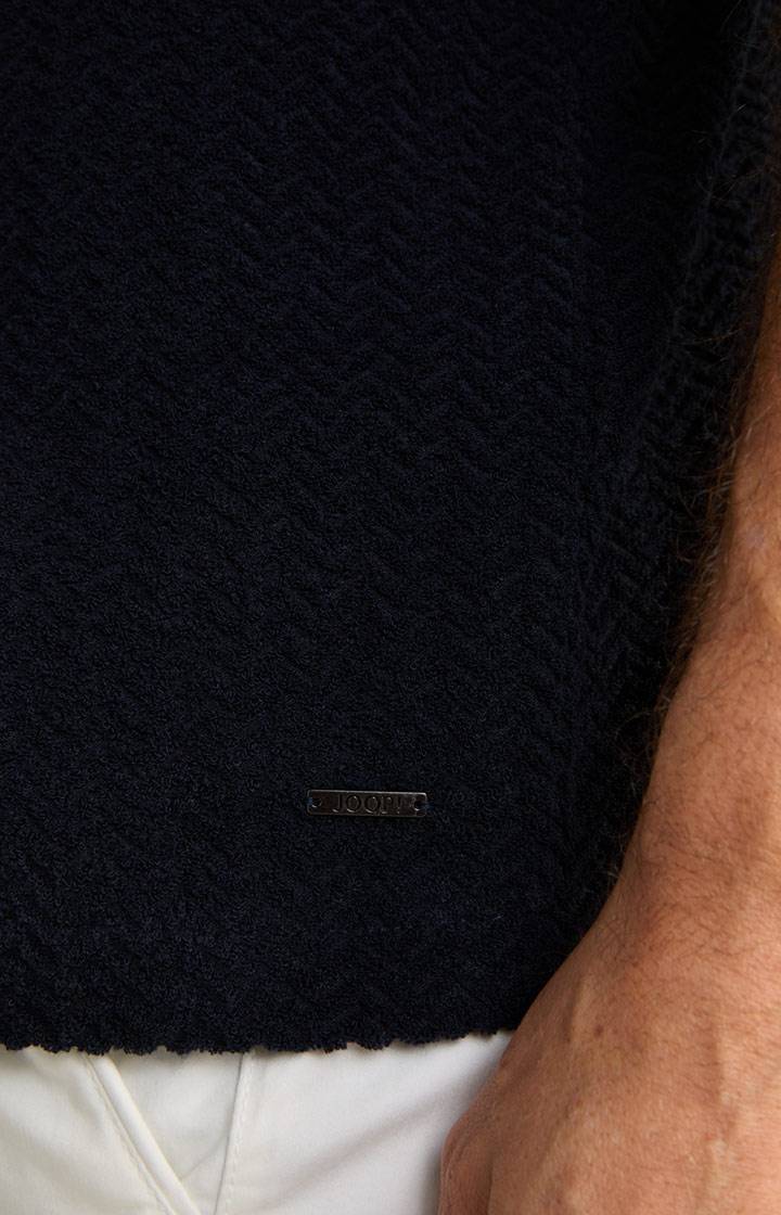 Joop Frottee-Polohemd Piero in Navy strukturiert Saisonale Angebote