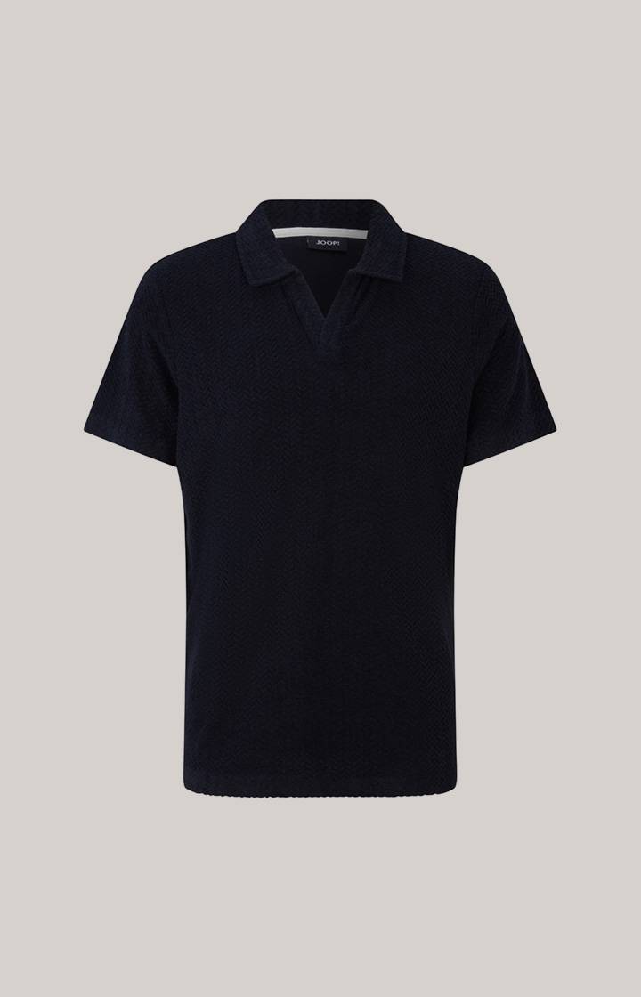 Joop Frottee-Polohemd Piero in Navy strukturiert Saisonale Angebote