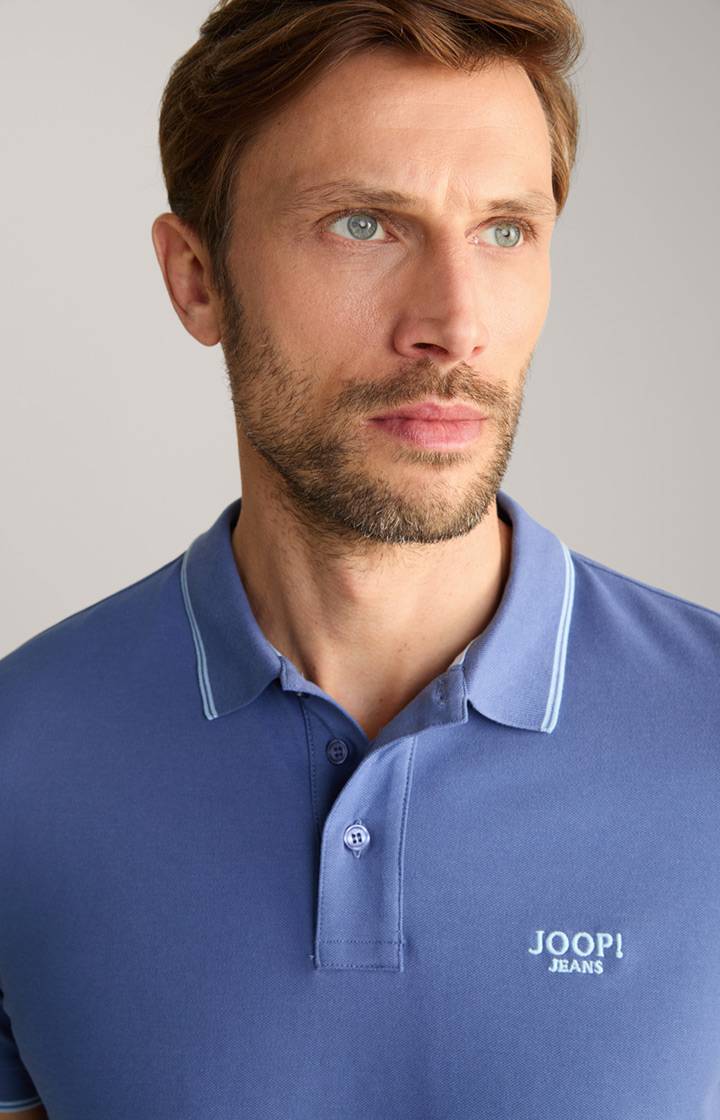 Joop Poloshirt Agnello in Blau Räumungsverkauf