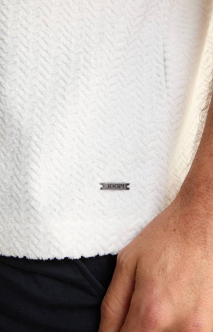 Joop Frottee-Polohemd Piero in Creme strukturiert Tiefpreis