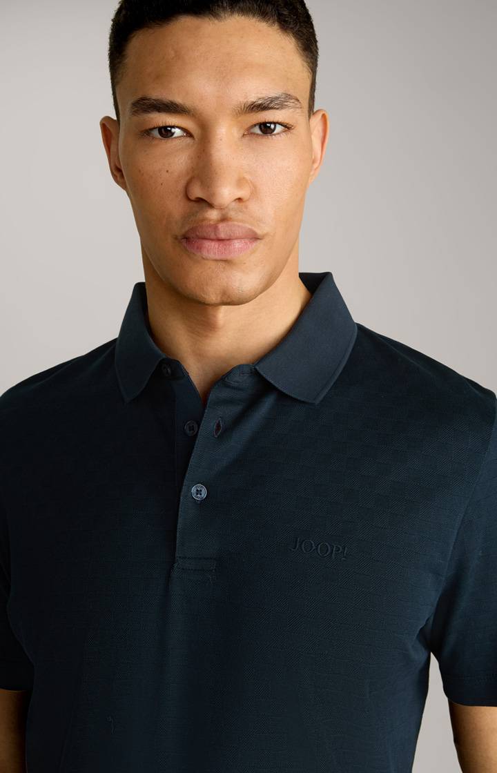 Joop Poloshirt Pacey in Navy strukturiert Nur für heute
