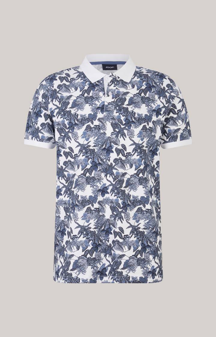 Joop Poloshirt Perez in Blau/Weiß gemustert Sonderangebot der Fabrik