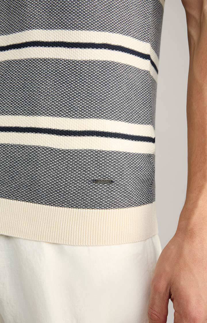 Joop Strick-Shirt Vico in Navy/Offwhite gestreift Nur noch ein Tag übrig