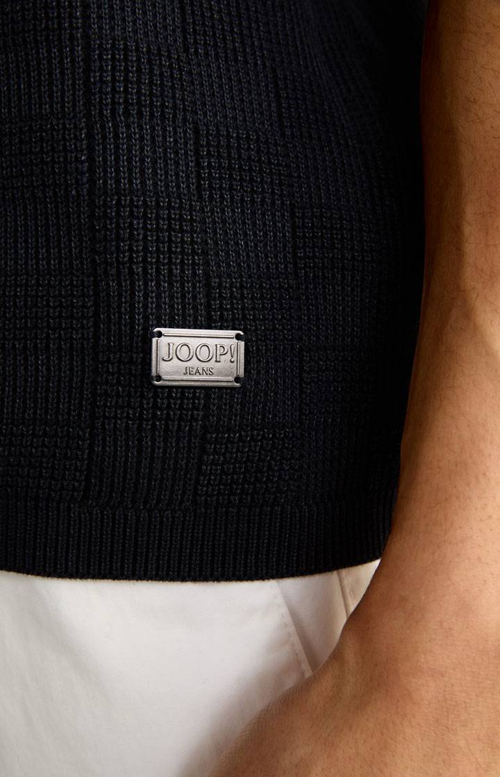Joop Strick-Shirt Heiri in Navy Super Rabatt