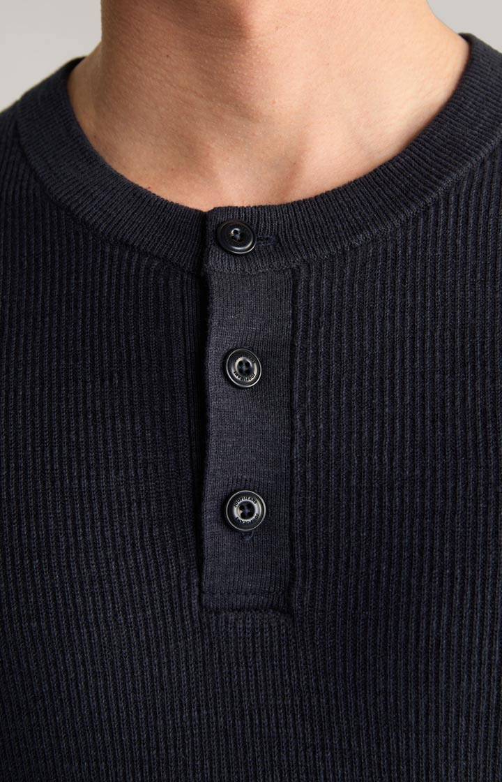 Joop Strickpullover Henley in Navy Kostenloser Versand international
