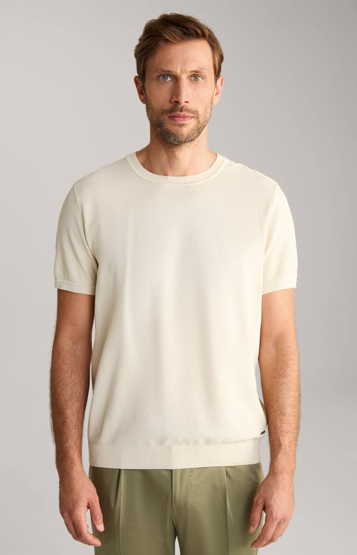 Joop Strick-Shirt Valdrio in Natural Begrenzt auf 3 Tage