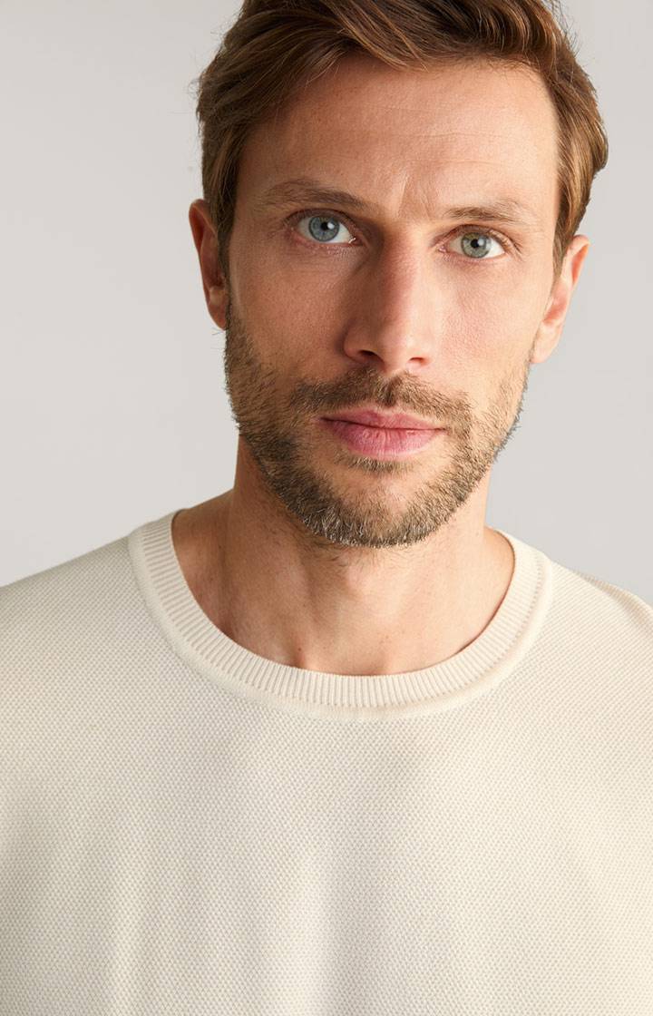 Joop Strick-Shirt Valdrio in Natural Begrenzt auf 3 Tage