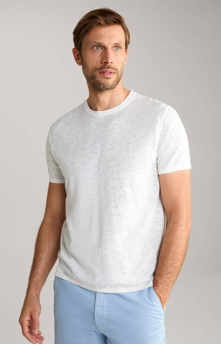Joop T-Shirt Pieron in Weiß gemustert 50% Rabatt für begrenzte Zeit