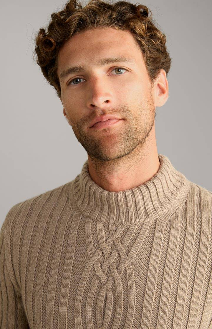 Joop Cashmere-Mix-Pullover Brianor in Hellbraun Online