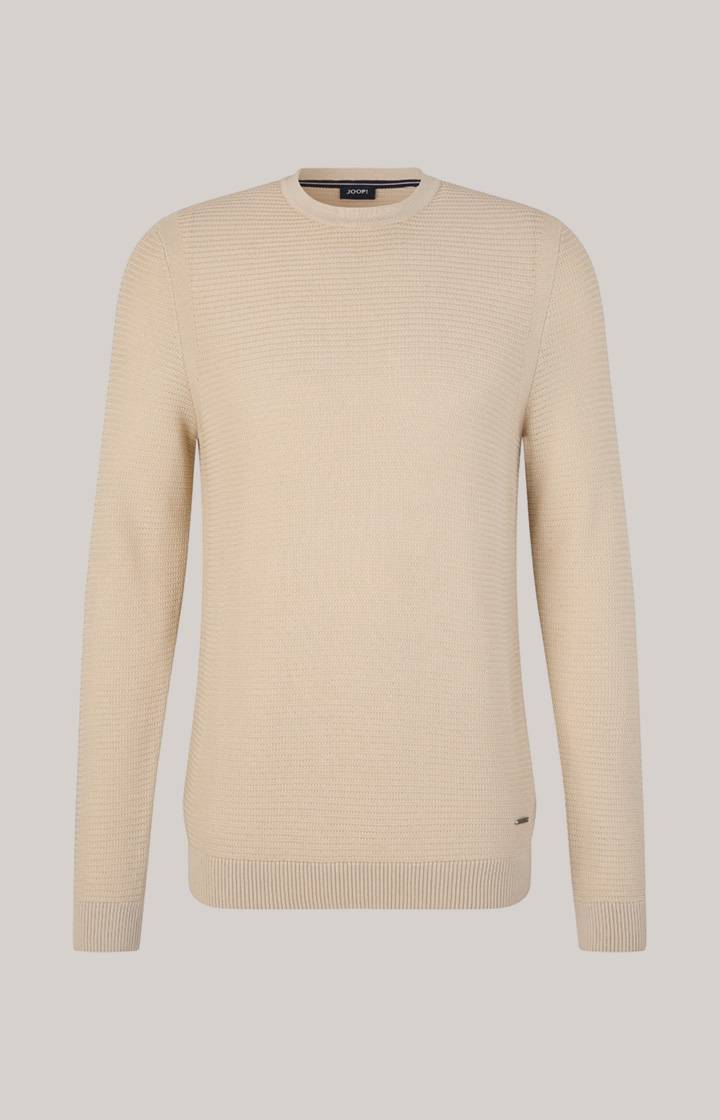 Joop Strickpullover Conrados in Beige Auslauf