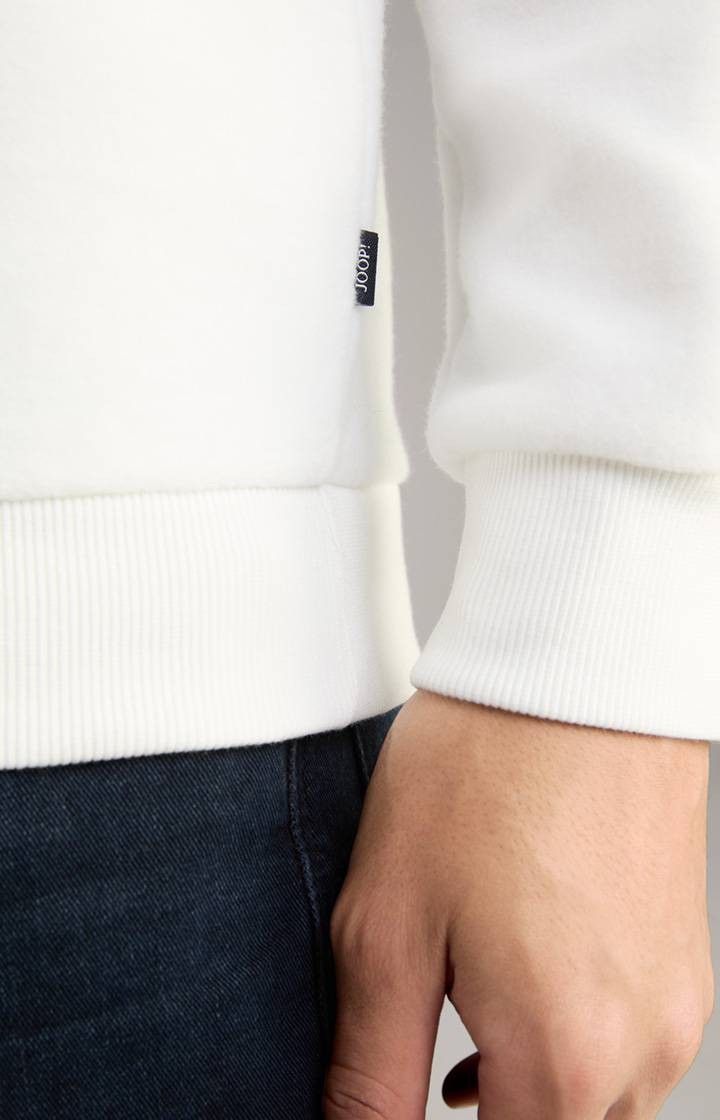 Joop Fleece-Sweatshirt Amadeo in Offwhite Limitierter Zeitrabatt