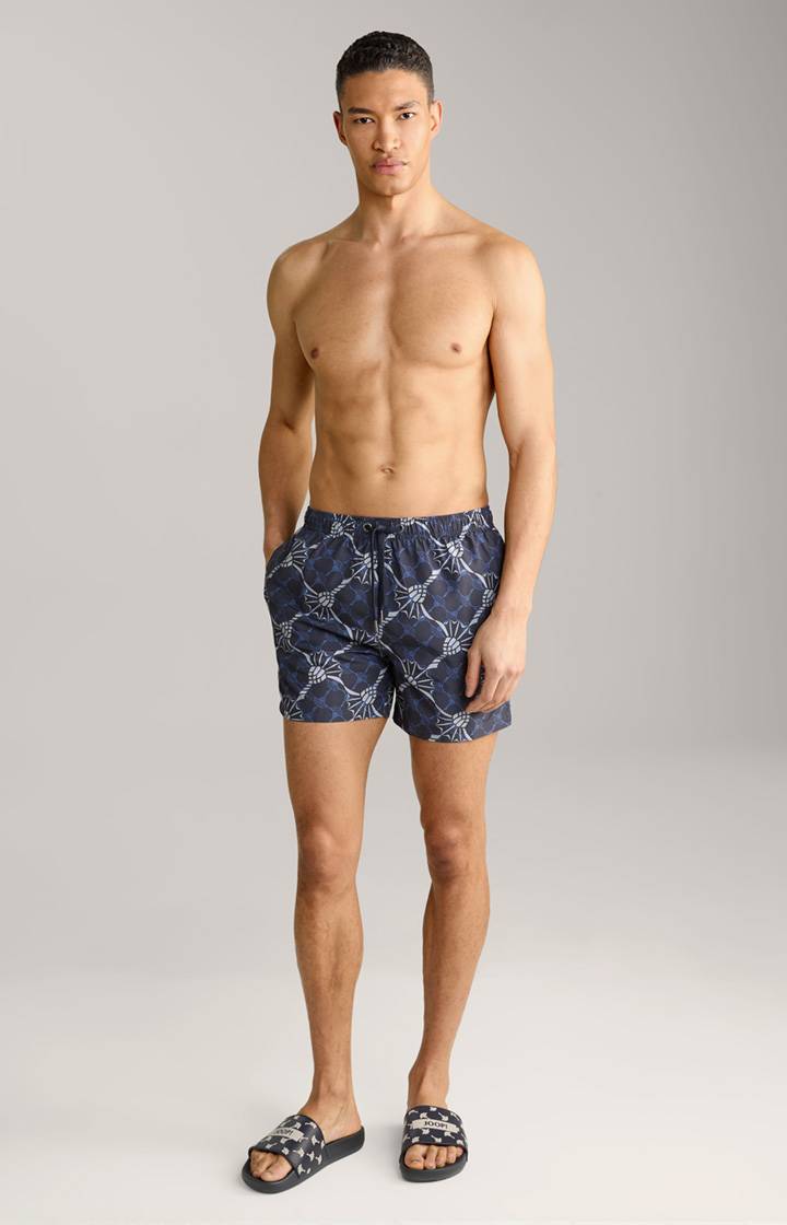 Joop Cornflower-Badeshorts Babados in Navy/Azur/Hellgrau Muttertagsangebot