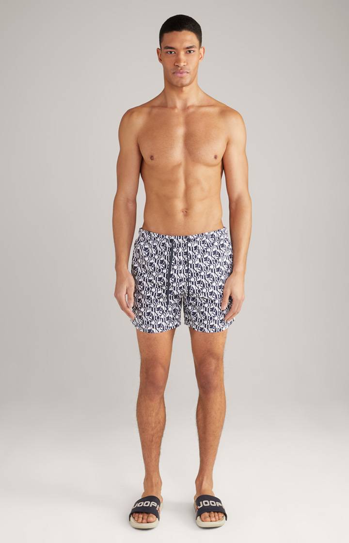 Joop Badeshorts Siesta Beach in Dunkelblau/Weiß Jubiläumsangebot