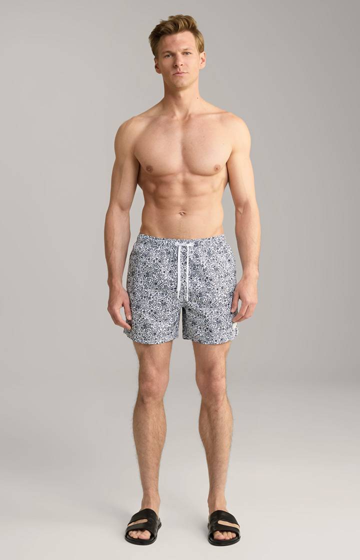 Joop Badeshorts Palolem Beach in Weiß/Blau gemustert Tägliche Deals