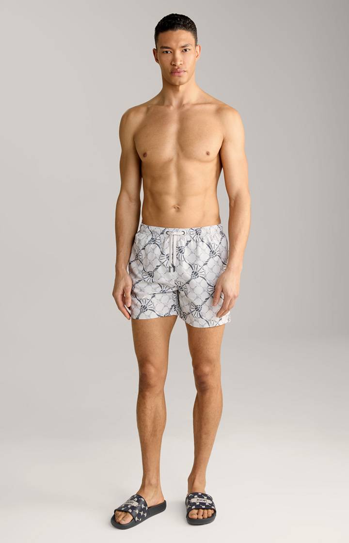 Joop Cornflower-Badeshorts Babados in Hellgrau/Anthrazit Kostenlose Rückgabe