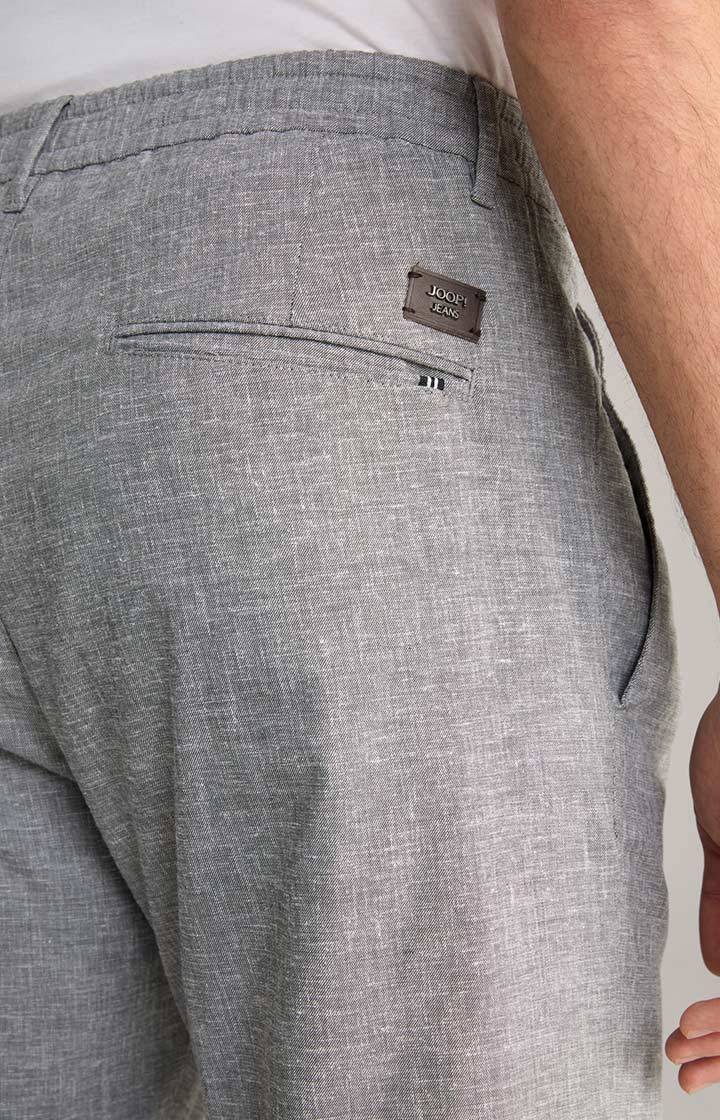 Joop Leinenmix-Chino Lead in Hellgrau meliert Online
