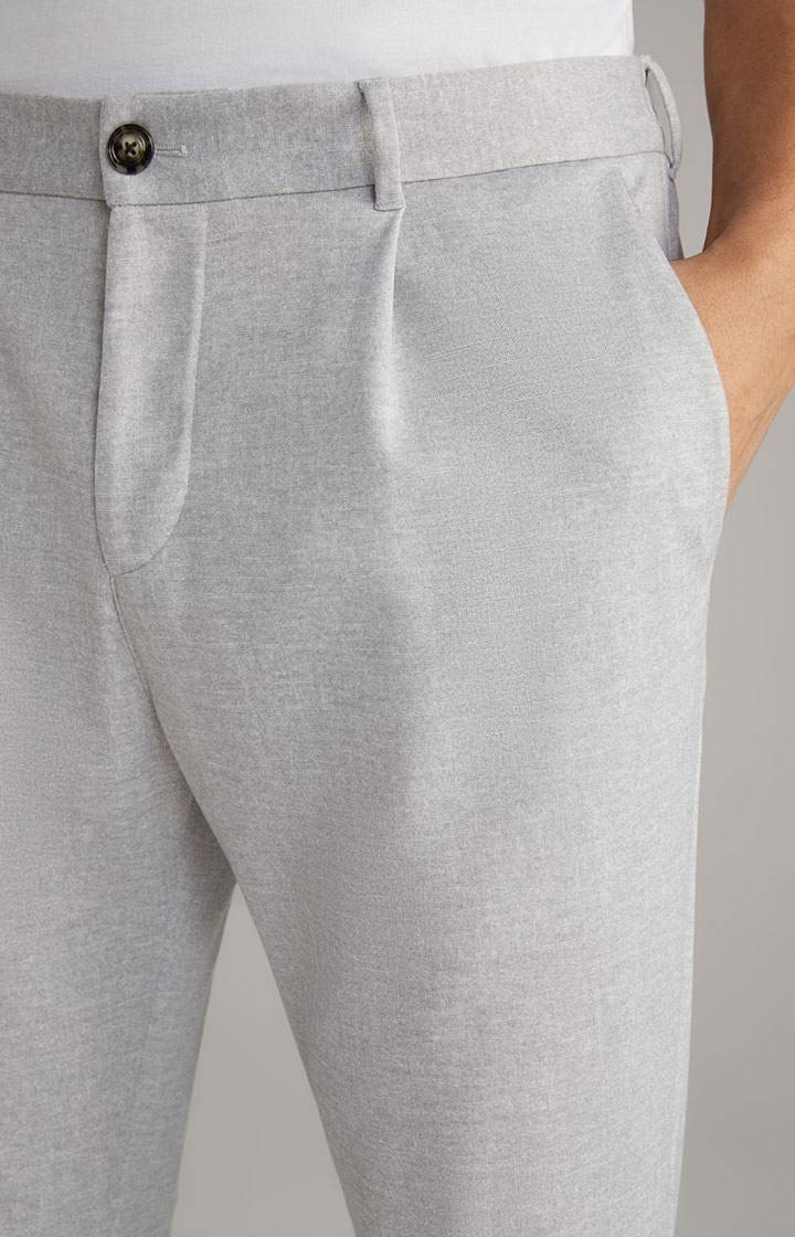 Joop Baukasten-Hose Lester in Hellgrau meliert im Angebot