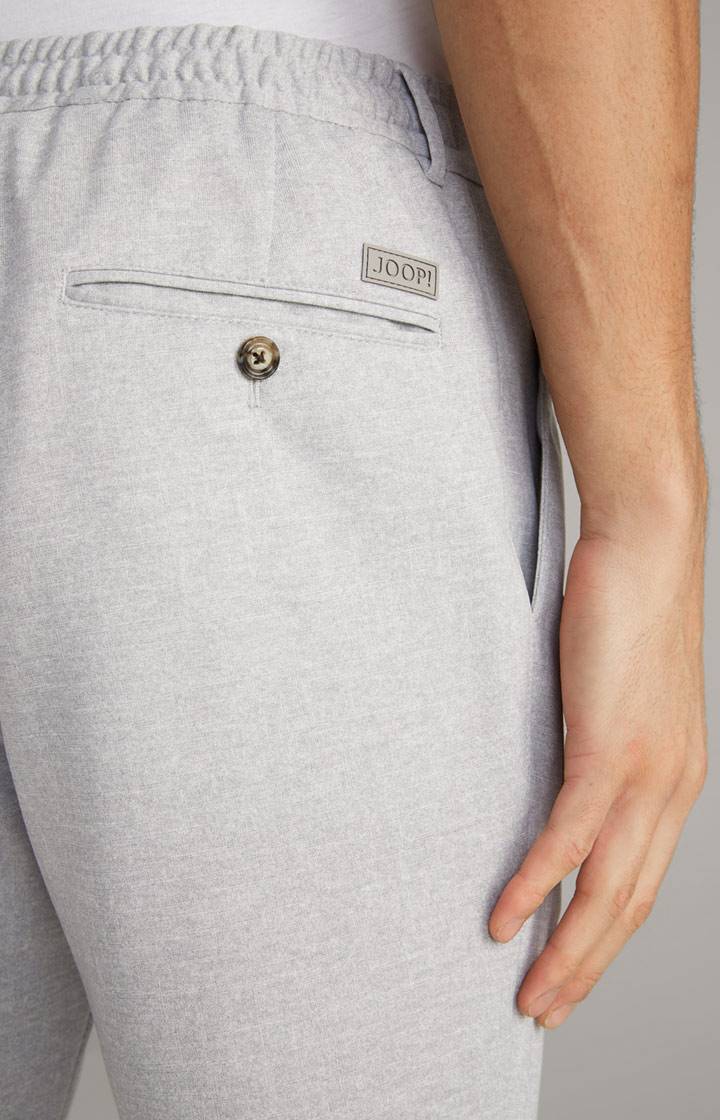 Joop Baukasten-Hose Lester in Hellgrau meliert im Angebot