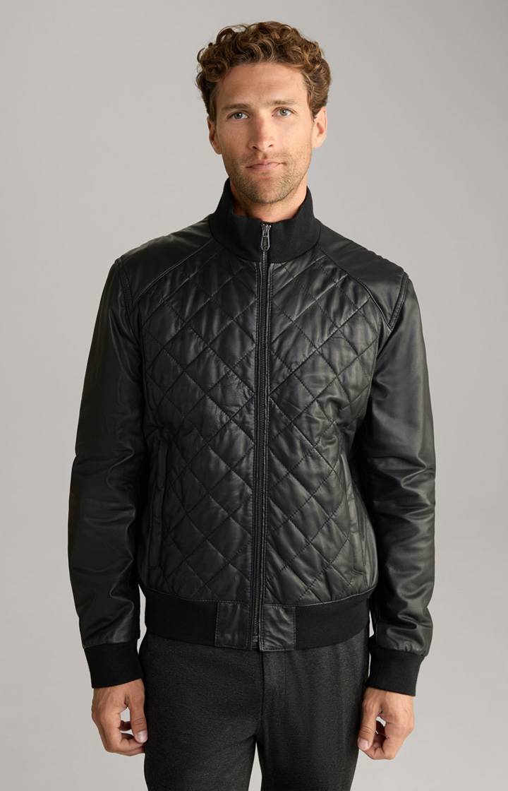 Joop Leder-Blouson Tobos in Schwarz Exklusivangebot