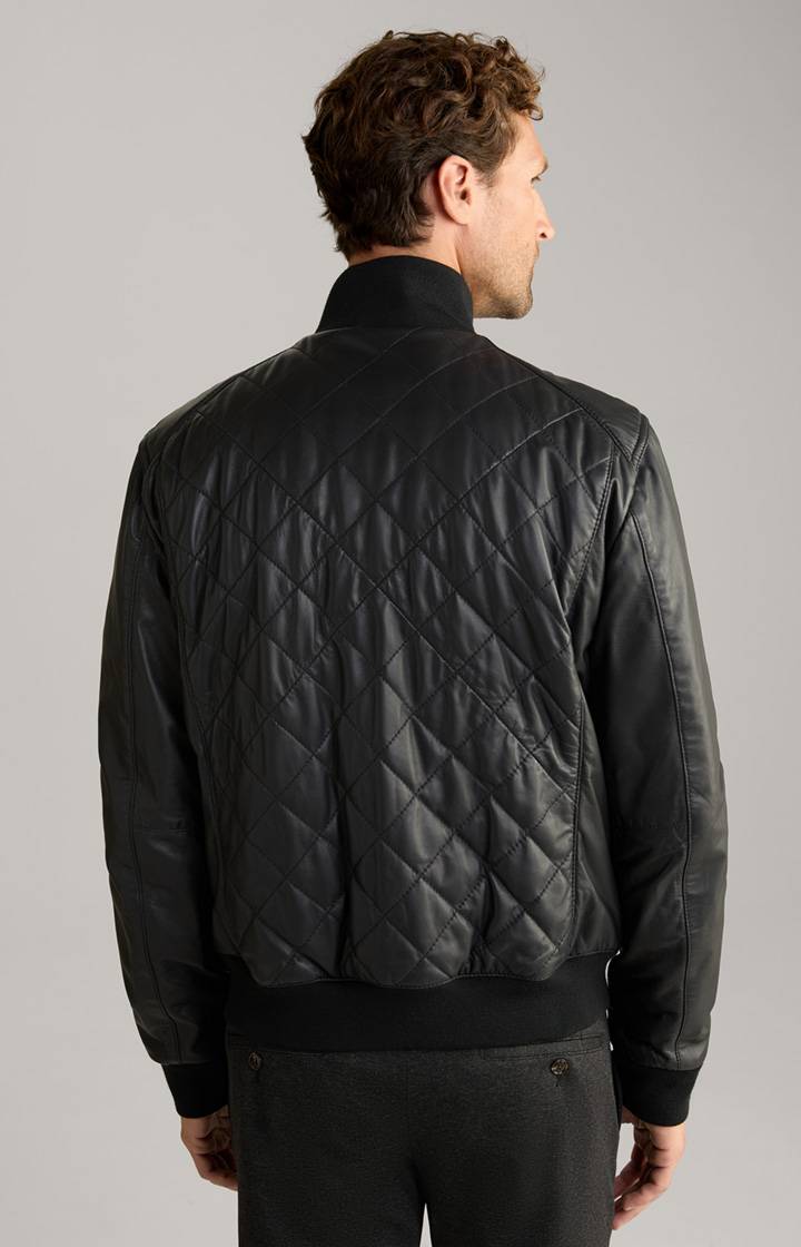 Joop Leder-Blouson Tobos in Schwarz Exklusivangebot