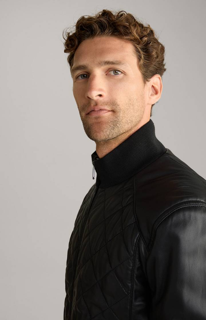 Joop Leder-Blouson Tobos in Schwarz Exklusivangebot