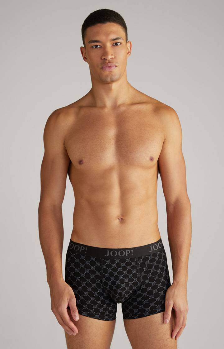 Joop 3er-Pack Fine Cotton Stretch Boxer in Schwarz/Rot/Weiß gemustert Cyber Monday