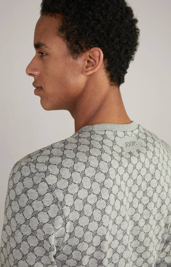 Joop Loungewear Sweatshirt in Hellgrau Melange gemustert Online Outlet