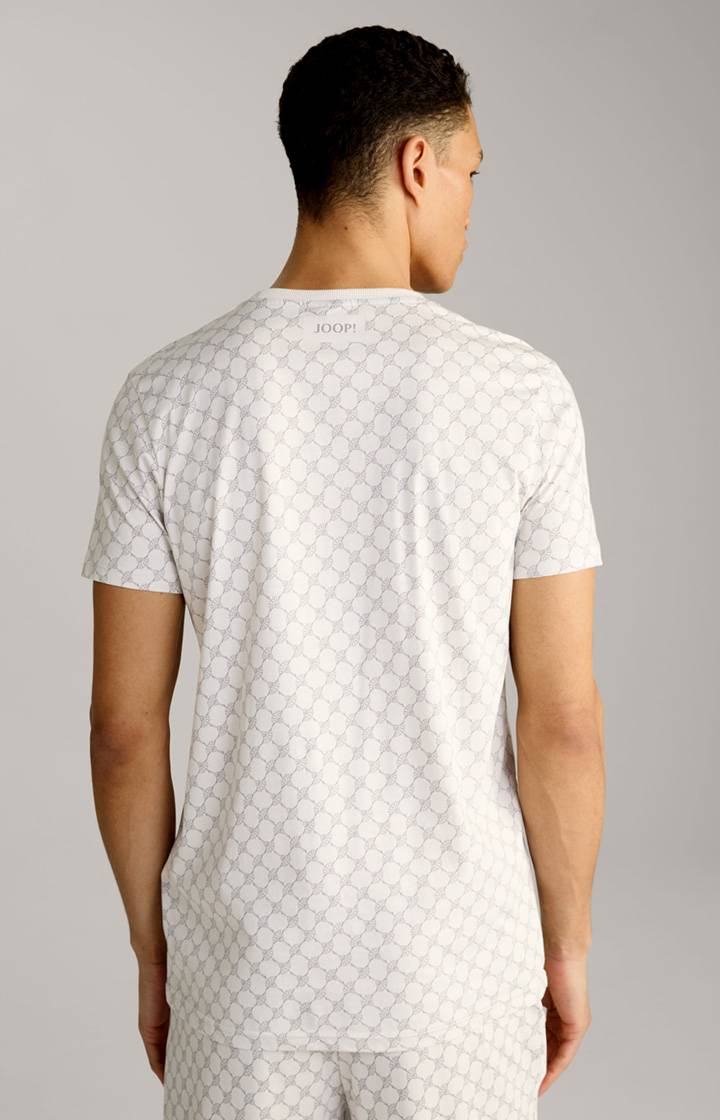 Joop Loungewear T-Shirt in Offwhite/Grau gemustert Bestseller