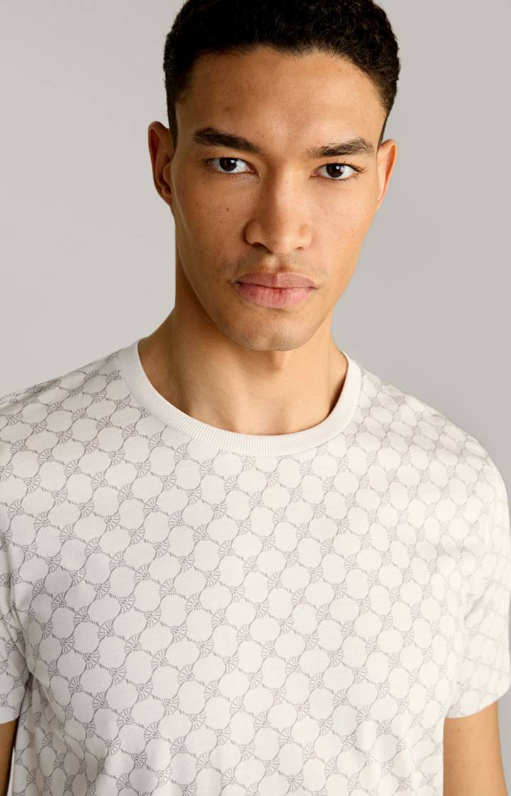Joop Loungewear T-Shirt in Offwhite/Grau gemustert Bestseller